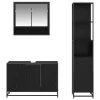 Fürdőszoba bútor szett 3 pcs Régi fa 90 x 33 x 60 cm Faanyag