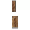 Fürdőszoba bútor szett 2 pcs Régi fa 80 x 33 x 60 cm Faanyag