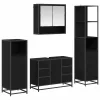 Fürdőszoba bútor szett 4 pcs Musta tammi 80 x 33 x 60 cm