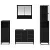 Fürdőszoba bútor szett 4 pcs Musta tammi 80 x 33 x 60 cm