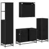 Fürdőszoba bútor szett 4 pcs Musta tammi 80 x 33 x 60 cm