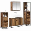 Fürdőszoba bútor szett 4 pcs Régi fa 90 x 33 x 60 cm Faanyag