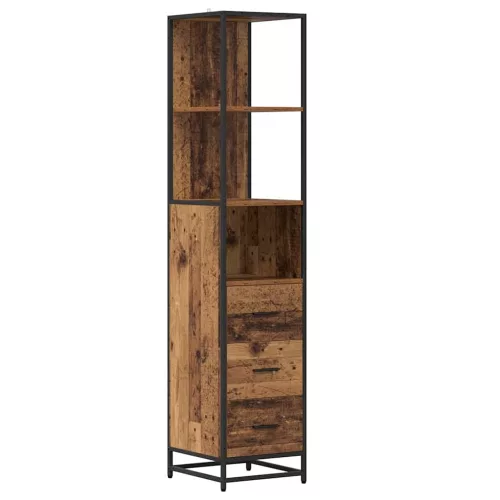 Fürdőszoba bútor szett 4 pcs Régi fa 90 x 33 x 60 cm Faanyag