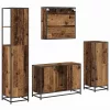 Fürdőszoba bútor szett 4 pcs Régi fa 90 x 33 x 60 cm Faanyag