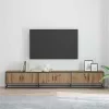 TV szekrény kézműves tölgy 240 x 35 x 41 cm Faanyag