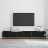 TV szekrény Musta tammi 240 x 35 x 41 cm Faanyag