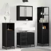 Fürdőszoba bútor szett 4 pcs Musta tammi 65 x 33 x 60 cm