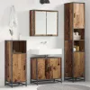 Fürdőszoba bútor szett 3 pcs Régi fa 65 x 33 x 60 cm Faanyag