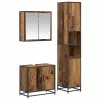 Fürdőszoba bútor szett 3 pcs Régi fa 65 x 33 x 60 cm Faanyag