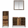 Fürdőszoba bútor szett 3 pcs Régi fa 80 x 33 x 60 cm Faanyag