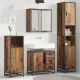 Fürdőszoba bútor szett 3 pcs Régi fa 65 x 33 x 60 cm Faanyag