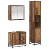 Fürdőszoba bútor szett 3 pcs Régi fa 65 x 33 x 60 cm Faanyag