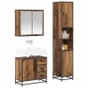 Fürdőszoba bútor szett 3 pcs Régi fa 65 x 33 x 60 cm Faanyag