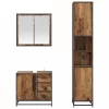Fürdőszoba bútor szett 3 pcs Régi fa 65 x 33 x 60 cm Faanyag