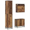 Fürdőszoba bútor szett 3 pcs Régi fa 65 x 33 x 60 cm Faanyag