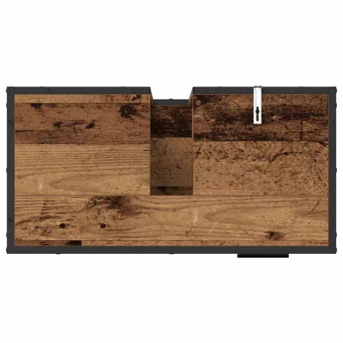 Fürdőszoba bútor szett 3 pcs Régi fa 65 x 33 x 60 cm Faanyag