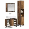 Fürdőszoba bútor szett 3 pcs Régi fa 80 x 33 x 60 cm Faanyag