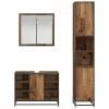 Fürdőszoba bútor szett 3 pcs Régi fa 80 x 33 x 60 cm Faanyag