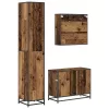 Fürdőszoba bútor szett 3 pcs Régi fa 80 x 33 x 60 cm Faanyag