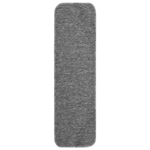 15 db szürke négyszögű csúszásmentes lépcsőszőnyeg 75 x 20 cm