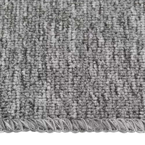15 db szürke négyszögű csúszásmentes lépcsőszőnyeg 75 x 20 cm