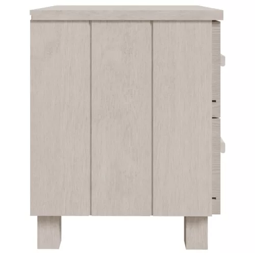 HAMAR 2 db fehér tömör fa éjjeliszekrény 40 x 35 x 44,5 cm