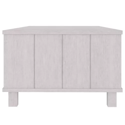 HAMAR fehér tömör fenyőfa dohányzóasztal 100 x 55 x 35 cm