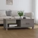 HAMAR világosszürke tömör fenyőfa dohányzóasztal 100x55x35 cm