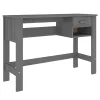 HAMAR sötétszürke tömör fenyőfa íróasztal 110 x 40 x 75 cm