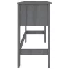 HAMAR sötétszürke tömör fenyőfa íróasztal 110 x 40 x 75 cm