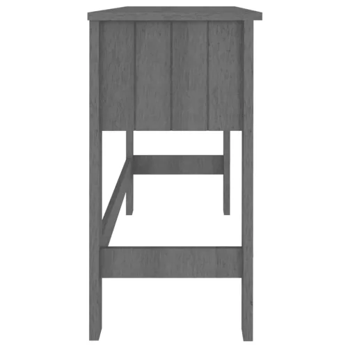 HAMAR sötétszürke tömör fenyőfa íróasztal 110 x 40 x 75 cm