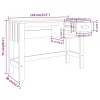 HAMAR sötétszürke tömör fenyőfa íróasztal 110 x 40 x 75 cm