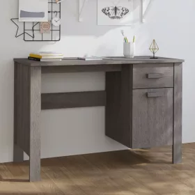   HAMAR világosszürke tömör fenyőfa íróasztal 113 x 50 x 75 cm