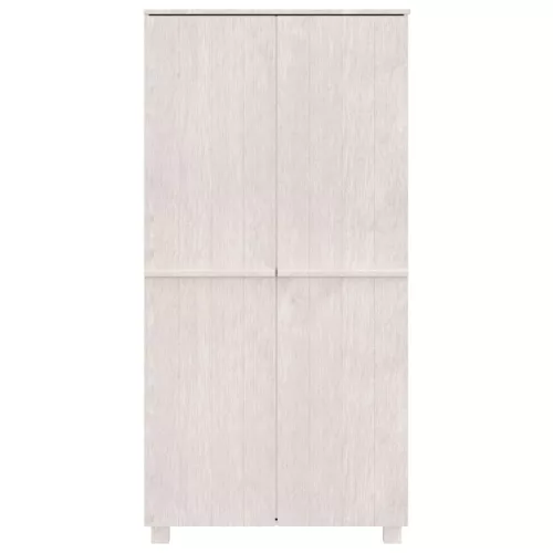 HAMAR fehér tömör fenyőfa gardrób 89 x 50 x 180 cm