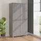 HAMAR világosszürke tömör fenyőfa gardrób 89 x 50 x 180 cm