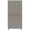 HAMAR világosszürke tömör fenyőfa gardrób 89 x 50 x 180 cm