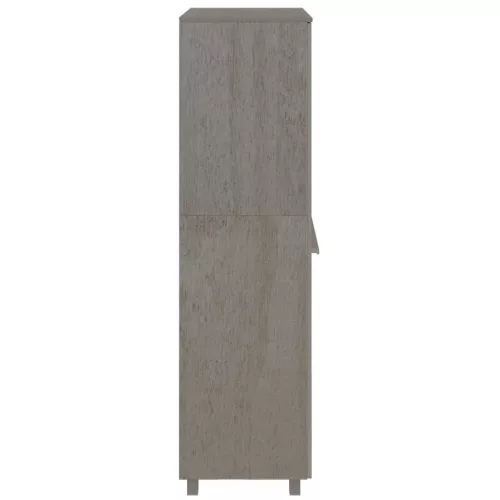 HAMAR világosszürke tömör fenyőfa gardrób 89 x 50 x 180 cm