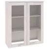 HAMAR fehér tömör fenyőfa felső szekrény 85 x 35 x 100 cm