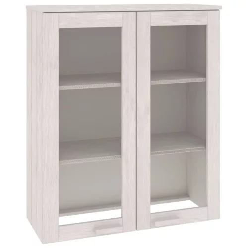 HAMAR fehér tömör fenyőfa felső szekrény 85 x 35 x 100 cm