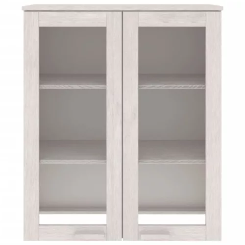 HAMAR fehér tömör fenyőfa felső szekrény 85 x 35 x 100 cm