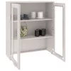 HAMAR fehér tömör fenyőfa felső szekrény 85 x 35 x 100 cm