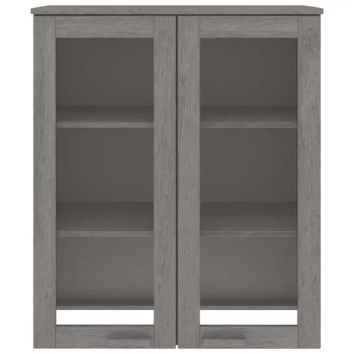 HAMAR világosszürke tömör fenyőfa felső szekrény 85x35x100 cm