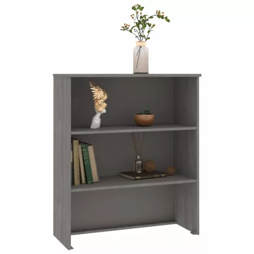 HAMAR világosszürke tömör fenyőfa felső szekrény 85x35x100 cm