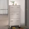 HAMAR fehér tömör fenyőfa cipőszekrény 59,5 x 35 x 117 cm