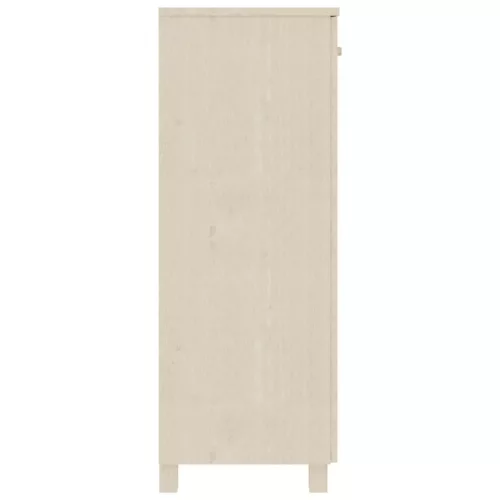 HAMAR mézbarna tömör fenyőfa cipőszekrény 85 x 40 x 108 cm