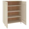HAMAR mézbarna tömör fenyőfa cipőszekrény 85 x 40 x 108 cm