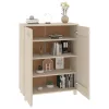 HAMAR mézbarna tömör fenyőfa cipőszekrény 85 x 40 x 108 cm