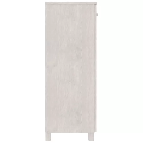 HAMAR fehér tömör fenyőfa cipőszekrény 85 x 40 x 108 cm