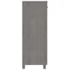 HAMAR világosszürke tömör fenyőfa cipőszekrény 85 x 40 x 108 cm