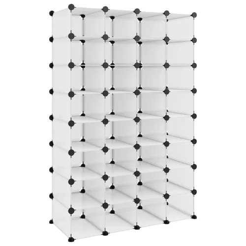 Átlátszó polipropilén cipőtartó 93 x 36,5 x 140 cm